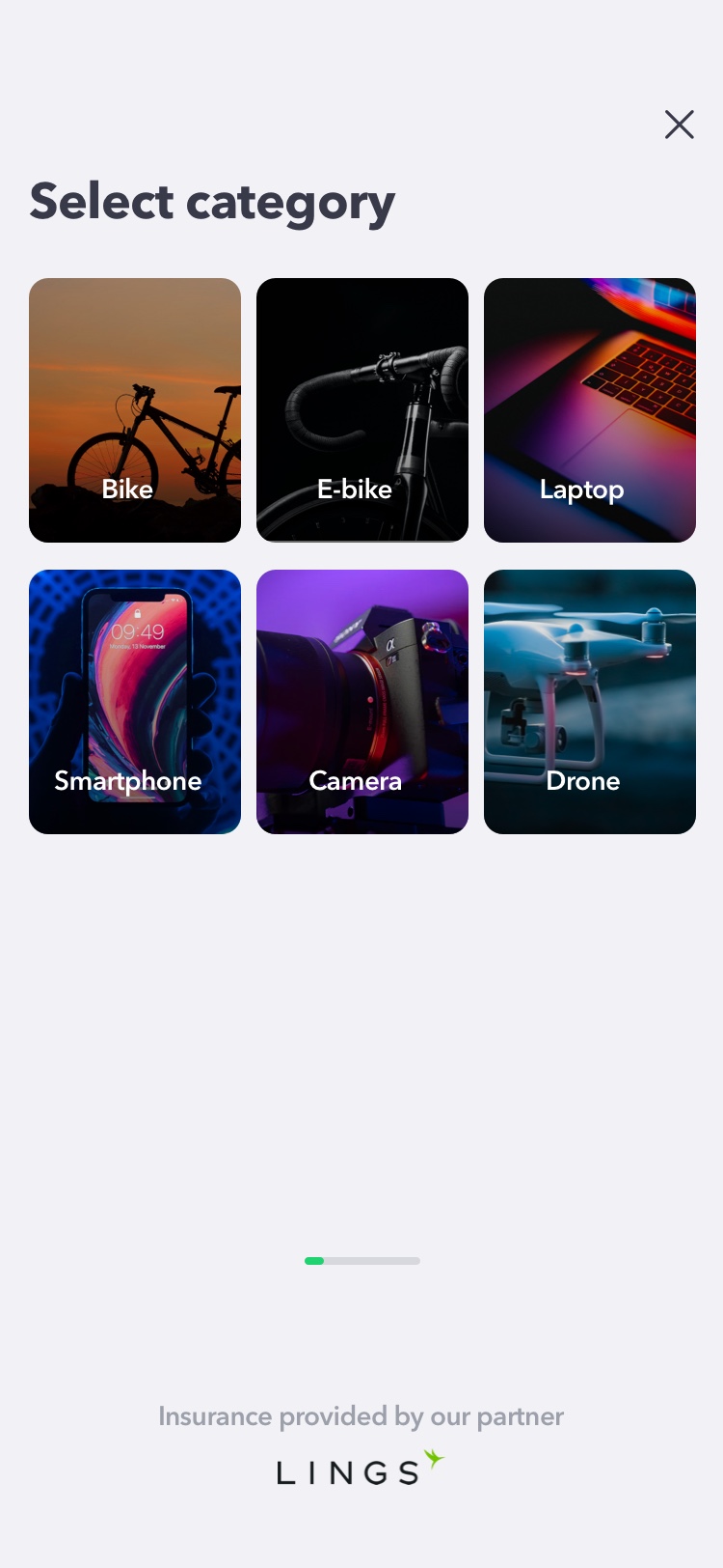 Insure the product screen 2